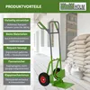 Sackkarre Stahl 200 kg 112,5 cm Höhe große klappbare Produktbild-Vorschau 9
