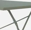 A close-up view of the metal frame and tabletop of a folding bistro table. Produktbild-Vorschau