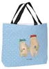 Mr. & Mrs. Panda Tote Bag Bären mit Blumenkranz - Blau Produktbild-Vorschau 2