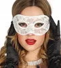 y weiße Maske aus Spitze für Damen Produktbild-Vorschau 2