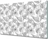 Glas-Herdabdeckplatte Glaskeramikfeldabdeckung Spritzschutz Produktbild-Vorschau 1