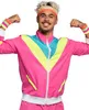Trainingsanzug „Retro Dude” Herren – Neonrosa M Produktbild-Vorschau 3
