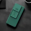 A dark, textured background with a green phone case. Produktbild-Vorschau