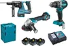 A collection of Makita power tools and accessories arranged on a white background. Produktbild-Vorschau