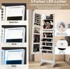 Mobile portagioie ribaltabile con luci LED a 3 colori e Anteprima dell’immagine prodotto 2