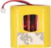 A battery pack with a yellow casing and visible internal batteries. Produktbild-Vorschau