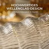 6er Set Matcha Gläser 400ml - Hochwertiges Wellenglas Produktbild-Vorschau 6