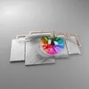 Bild auf Leinwand - Leinwandbild - Auge Regenbogen Wimper Produktbild-Vorschau 2