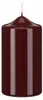 Lackkerzen Stumpenkerzen Bordeaux 120 x Ø 60 mm, 4 Stück Produktbild-Vorschau 1