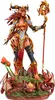 A detailed statue of the dragon queen Alexstrasza from World of Warcraft, standing on a rocky, dragon-themed base with small dragons and plants. Náhled obrázku produktu