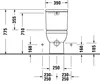 Duravit No.1 WC au sol, rimless, pour combinaison, Anteprima dell’immagine prodotto 18