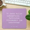 Mr. & Mrs. Panda Mousepad Spruch 74. Geburtstag Produktbild-Vorschau 2