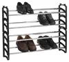 Schuhregal TOWER ausziehbar schwarz - Schuhablage mit 4 Produktbild-Vorschau 4