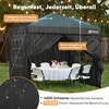 Sekey Faltpavillon 3x3 mit 4 Seitenwänden und mit 4 Produktbild-Vorschau 5