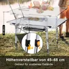 XMTECH Campingtisch Faltbar Klapptisch Aluminiumrahmen Produktbild-Vorschau 4