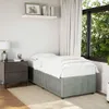 vidaXL Bettgestell ohne Matratze Hellgrau 100x200 cm Samt Produktbild-Vorschau 2