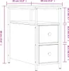 vidaXL Nočný stolík Sonoma Dub 30x60x60 cm odvodený výrobok Náhľad obrázku produktu 8