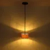 Hängeleuchte, Käfig-Design, Holzoptik braun,  H 120cm Produktbild-Vorschau 14