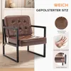 Designerski fotel COLAMY, wygodny tapicerowany fotel z Podgląd zdjęcia produktu 9