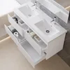 120 cm Badmöbel-Set Unterschrank mit Mineralguss waschtisch Produktbild-Vorschau 2