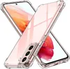 Two transparent phone cases are shown diagonally crossed on a white background. Produktbild-Vorschau