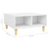 vidaXL Table basse blanche 60x60x30 cm Bois composite Voir les images du produit 6