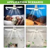 Deckenventilator, Deckenleuchte mit Ventilator, Klein Leise Produktbild-Vorschau 6