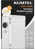 Original Kumtel radiateur à huile 2000W-2500W blanc Voir les images du produit 6