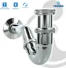 tecuro Bidet-Röhrengeruchsverschluss - Messing verchromt Produktbild-Vorschau 3