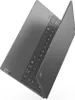 A close-up, angled view of an open gray Lenovo Yoga 7 laptop. Produktbild-Vorschau