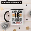 Trendation - 18. Geburtstag Junge Mädchen Tasse 18 Jahre Produktbild-Vorschau 3