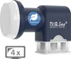 DUR-line Blue ECO Quad - Stromspar-LNB - 4 Teilnehmer -  - Produktbild-Vorschau 14