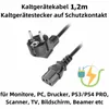 Q43C Kaltgerätekabel 1,2 m – Universal Netzkabel CEE 7/7 Produktbild-Vorschau 3