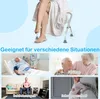 A collage of images showing different scenarios where a shower stool can be used, including recovery, elderly individuals, people with disabilities, and pregnant women. Produktbild-Vorschau