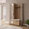 Masseno Garderobe-Set ARMADIO 137/207/42 cm Modern Produktbild-Vorschau 2