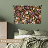 MuchoWow® Wandteppich Wandbehang Blumen - Schmetterling - Produktbild-Vorschau 4