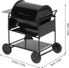 Mini grill 1:12 miniaturowa scena przepiękne żywe meble Podgląd zdjęcia produktu 3