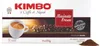 A box of Kimbo coffee with an image of a coffee cup and beans. Podgląd zdjęcia produktu