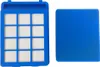 Two vacuum cleaner filters are shown side-by-side on a white background. Produktbild-Vorschau