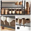 A collage of images showing different shoe storage solutions and shoe styles. Náhled obrázku produktu