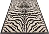 A zebra-patterned rug is shown from a diagonal angle against a white background. Produktbild-Vorschau