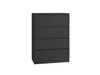 Topeshop M4 CZERŃ, Schwarz, 4 Schublade(n), Partikelbord, Produktbild-Vorschau 1