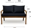 Gartenkissen Set blau – 110x60 + 2x50x56 cm – Für Produktbild-Vorschau 3