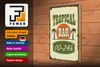 Dřevěná cedule Alkohol 20x30cm Tropical Bar 00 - 24 h Náhled obrázku produktu 3