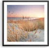 Gerahmtes Poster - Schwarzer Rahmen - Sonne Vögel Sand - Produktbild-Vorschau 1