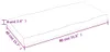 vidaXL Tischplatte 80x40x(2-6) cm Massivholz Behandelt Produktbild-Vorschau 8