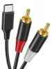 USB C auf Cinch Audio Kabel Type C auf 2RCA Stereo Produktbild-Vorschau 1