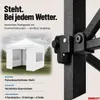ONBEST Pavillon 3x3 | Wasserdicht | faltbar | Grau | mit Produktbild-Vorschau 5