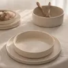 Steinzeug-Serviesset 25-teilig für 6 Personen in Beige, 28 Produktbild-Vorschau 2