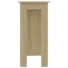 vidaXL Stolik barowy z półką dąb sonoma 102x50x103,5 cm Podgląd zdjęcia produktu 4